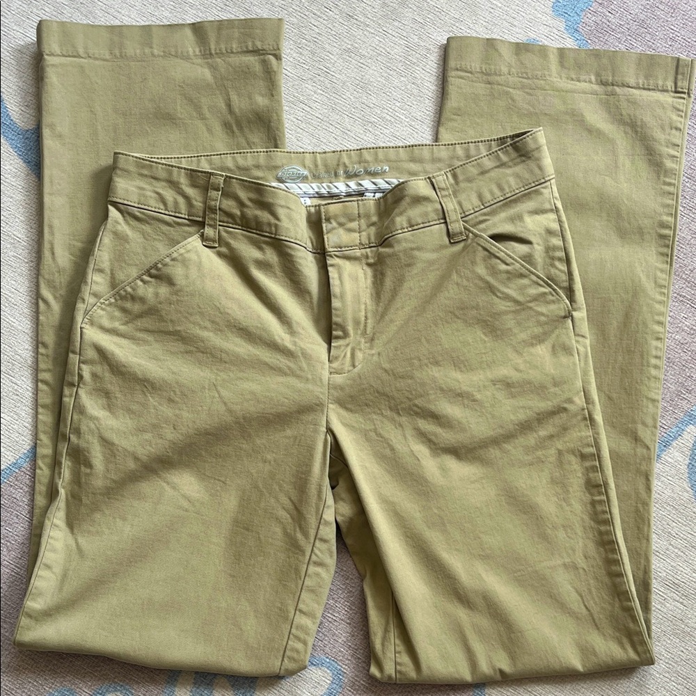Dickies Women's Straight Leg Khaki Jeans